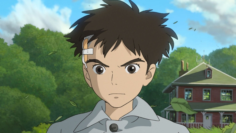 Мальчик с чёрными волосами и чёрными глазами, в серой форме, грозно смотрит вперёд